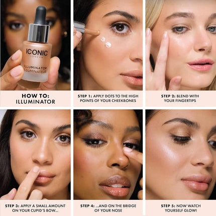 Highlighter Iconic London Illuminator Waves Roz 13.5ml