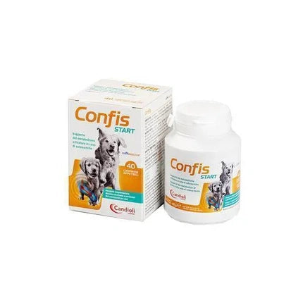 Confis Start, Candioli Pharmaceuticals, Supliment alimentar pentru câini, 40 comprimate