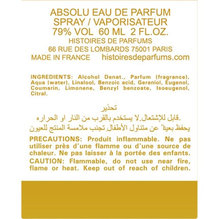 Parfum, Histoire De Parfums, Edit Rare Veni, 60 ml