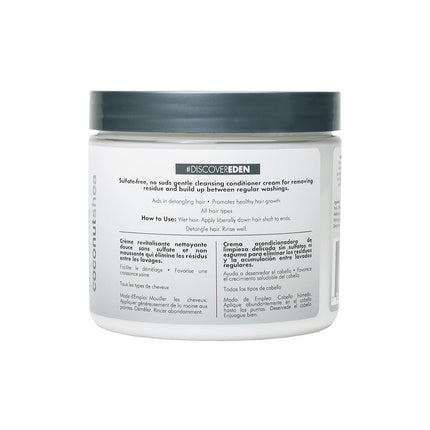 Cremă de curățare pentru păr, Eden Bodyworks, Coconut Shea Cleansing Cowash, 443g