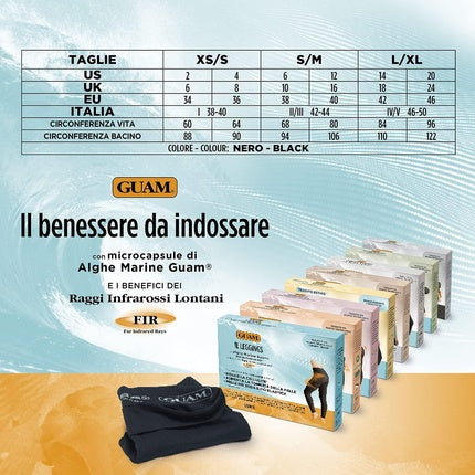 Guam Panty Ventre Piatto Cu Microcapsule, Negru