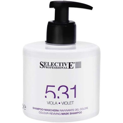 Masca de păr cu pompă, Selective Professional, model 531 Violet, capacitate 275 ml
