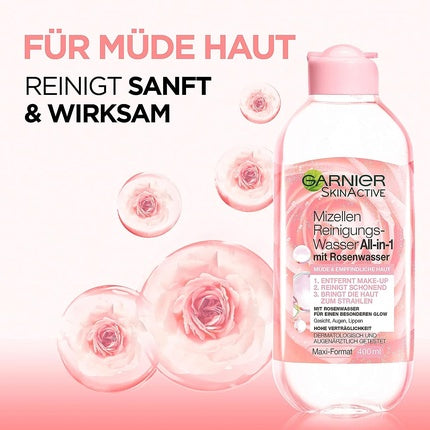 Apă Micelară Garnier All-in-1 cu apă de trandafir, 400ml