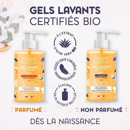 Gel de duș, Beauterra, BIO BEBÉ, 750ml