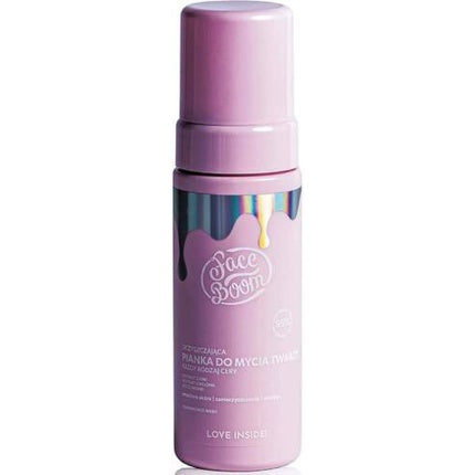 Spumă Curățare Față, Face Boom, Vegan, roz