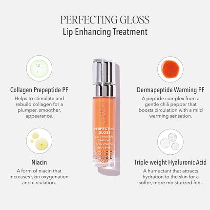 Tratament buze Hydropeptide Perfecting Gloss - Volumizant, Culoare Coral