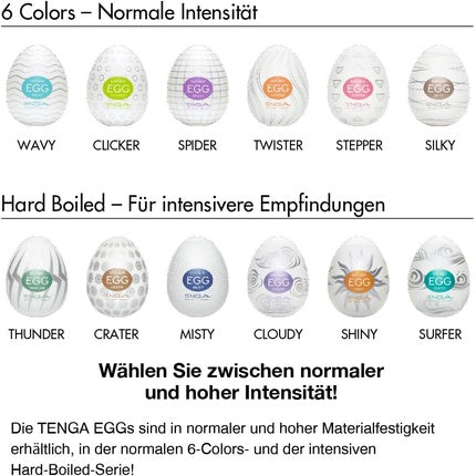 Masturbator Tenga, Misty, alb, set 6 bucăți