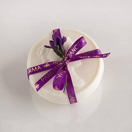 Săpun Violetta Di Parma Cameo, alb cu fundal mov, 172 g