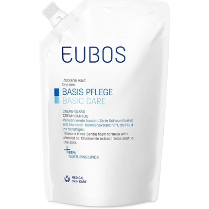 Cremă de baie Eubos, pentru piele uscată, 400 ml