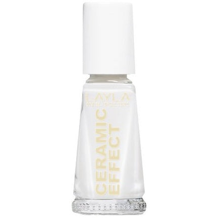 Layla Ceramic Effect, Smalt unghii, Soft White, 10ml