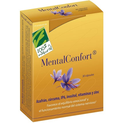 Supliment alimentar, 100%Natura, Mentalconfort, 30 capsule
