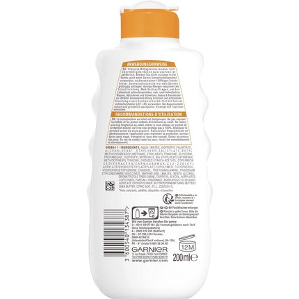 Cremă de Soare Corp, Garnier Ambre Solaire SPF 30, Hidratantă cu Unt de Shea, 200ml