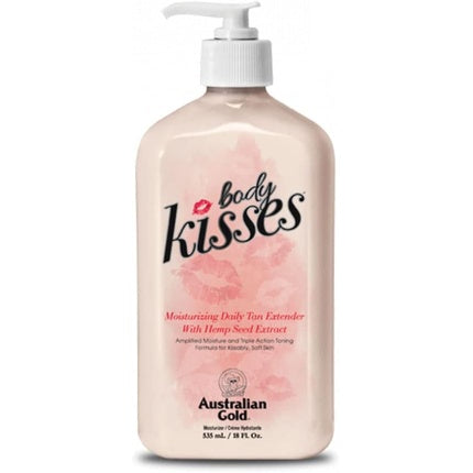 Lichid pentru bronzat, Australian Gold, Body Kisses Tan Extender, cu extract de seminte de cânepă, 532ml