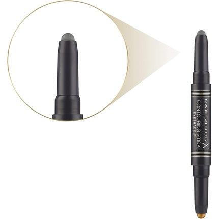 Fard de Pleoape, Max Factor, Contouring Stick, Gri/Auriu