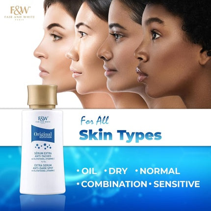 Serum Anti-Pete, Fair & White, Original Glutathione, Glutationă și Vitamina C