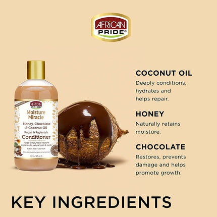 Balsam African Pride Honey & Ulei Cocos 354ml