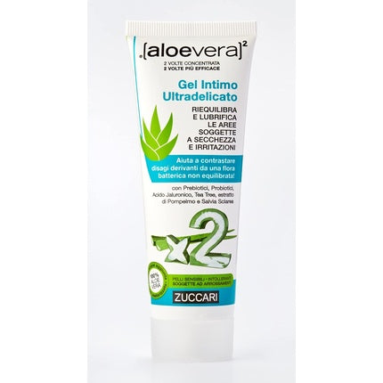 Gel Intim Zuccari Aloe Vera, Ultradelicat, 80ml, Verde