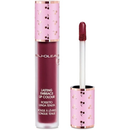 Ruj lichid, Naj Oleari, Lasting Embrace Lip Colour, 10 Burgundy Dark, 4ml