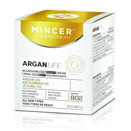 Cremă față, Mincer, Argan Life, 50 ml alb