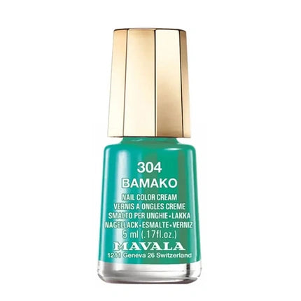 Lac de unghii Mavala 304 Bamako, culoare verde emerald, capacitate 5 ml