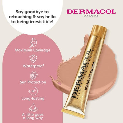 Fond de ten lichid, Dermacol Dc, Full Coverage, SPF 30, 30g
