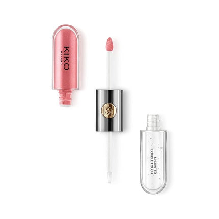 Ruj lichid, Kiko Milano, Unlimited Double Touch, Satin Peach Rose