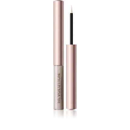 Eyeliner Makeup Revolution Ultimate Lights Chromatic Liner Silver Flash 2 ml, culoare argintie