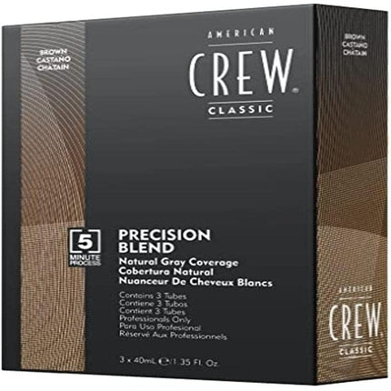 Vopsea de păr, American Crew, Precision Blend, mediu natural