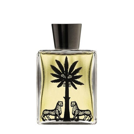 Ulei de corp Ortigia Sicilia Ambra Nera, 120 ml, sticlă cu design palme și lei