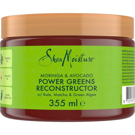 Mască păr reparatoare SheaMoisture Moringa & Avocado Power Greens 355ml
