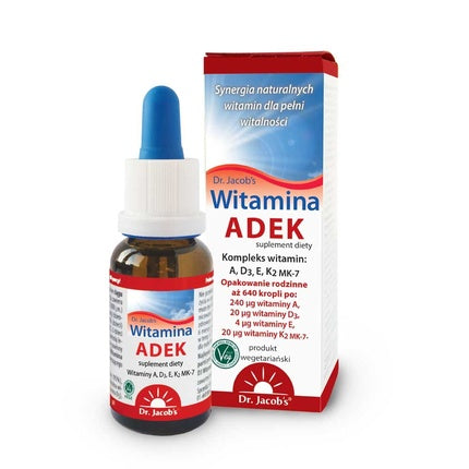Dr. Jacob's Vitamina ADEK, Supliment Dietetic în picături, 20ml