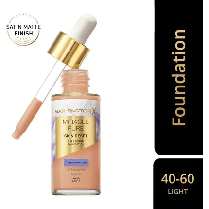 Fond de ten, Max Factor Miracle Pure, nuanta Fair to Light