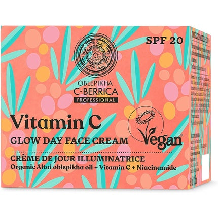 Cremă de zi, Natura Siberica, C-BERRICA Glow, 100g