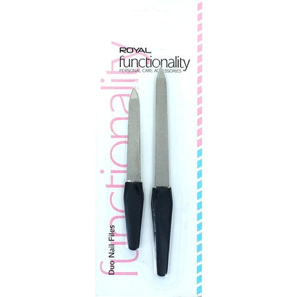 Duo Nail Files, Royal, Funcționalitate Duo, negru, set