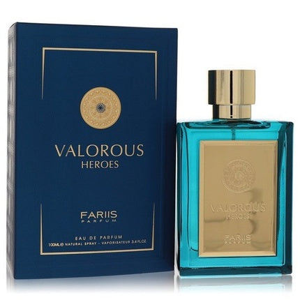 Fariis Valorous Heroes Eau De Parfum Spray, 100 ml, albastru