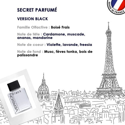 Apă de Toaletă, Ulric de Varens, Version Black, 100ml, Negru