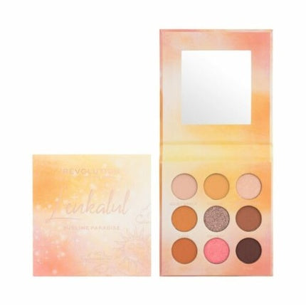 Pachet farduri ochi Makeup Revolution - Linka Lush, culori piersică și auriu