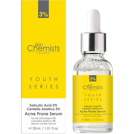 Tratament acnee Skin Chemists, 2% acid salicilic, 3% centella asiatica