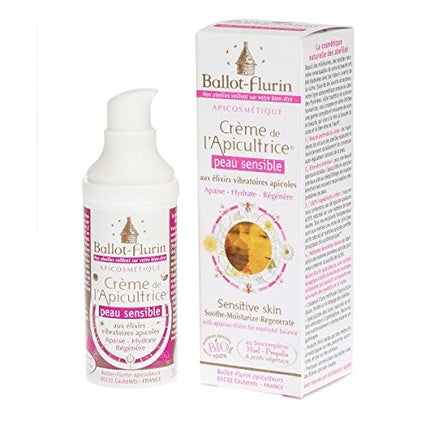 Cremă facială hidratantă, Ballot Flurin Apicultrice Sensitive Skin, 60 ml