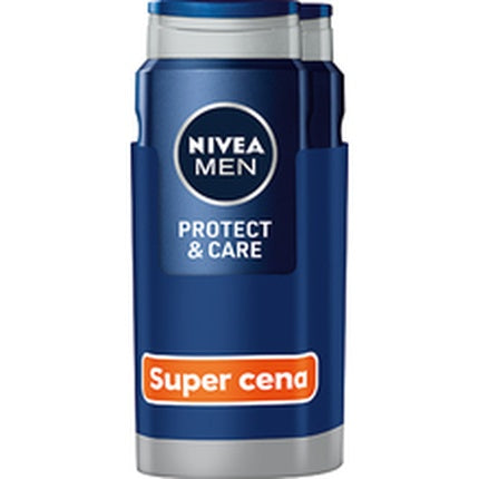 Gel de duș Nivea Men Protect & Care, 2 x 500 ml