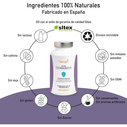 Supliment, Salengei, Active Omega 3, 60 capsule, alb