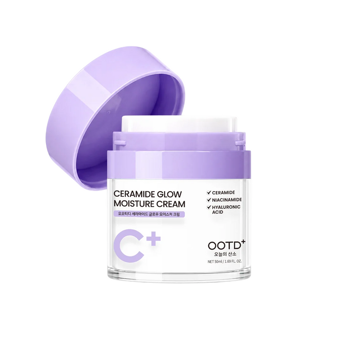Cremă de față #OOTD C+ Ceramide Glow Moisture Cream, hidratantă, de zi, 50 ml
