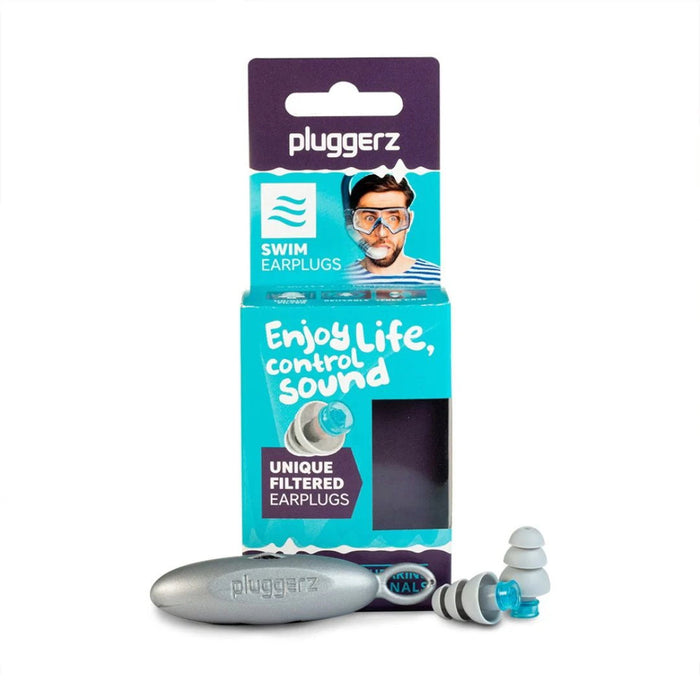 Dopuri de urechi pentru înot Pluggerz Water, cu filtru, pentru adulți, mărime universală