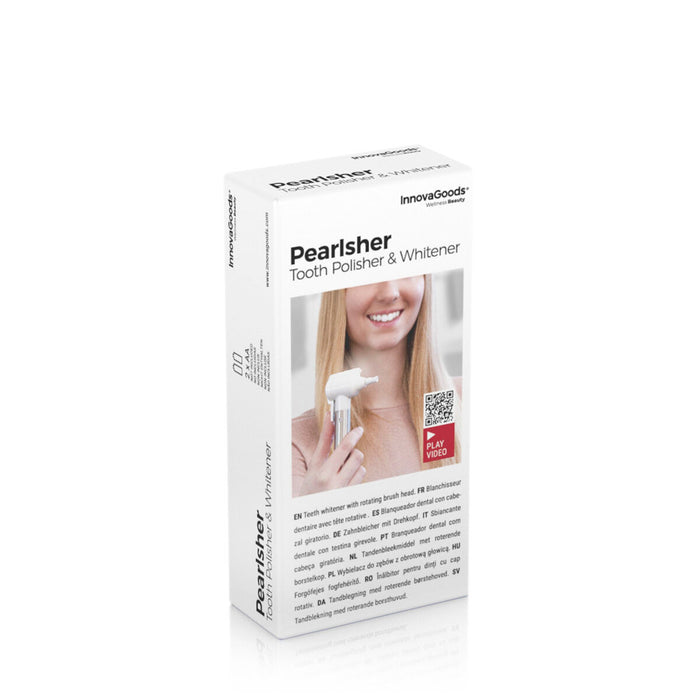 Aparat albire dentară, InnovaGoods, Pearlsher, alb, LED