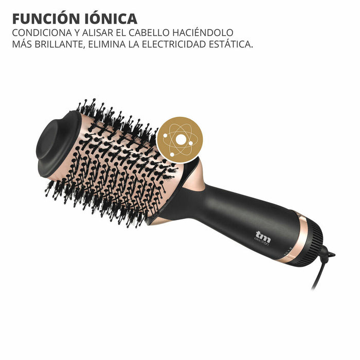 Perie de styling, TM Electron, 1300 W, negru și auriu