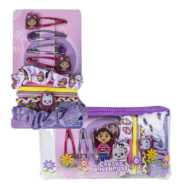 Set accesorii păr, Gabby's Dollhouse, multicolor, 10 piese