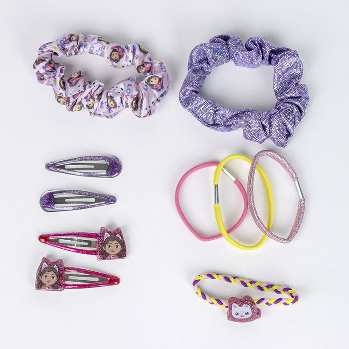 Set accesorii păr, Gabby's Dollhouse, multicolor, 10 piese