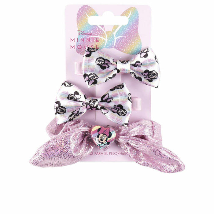 Set agrafe păr, Disney Minnie Mouse, roz, 3 piese