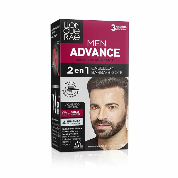 Cremă colorantă păr, Llongueras, Men Advance, Dark Chestnut