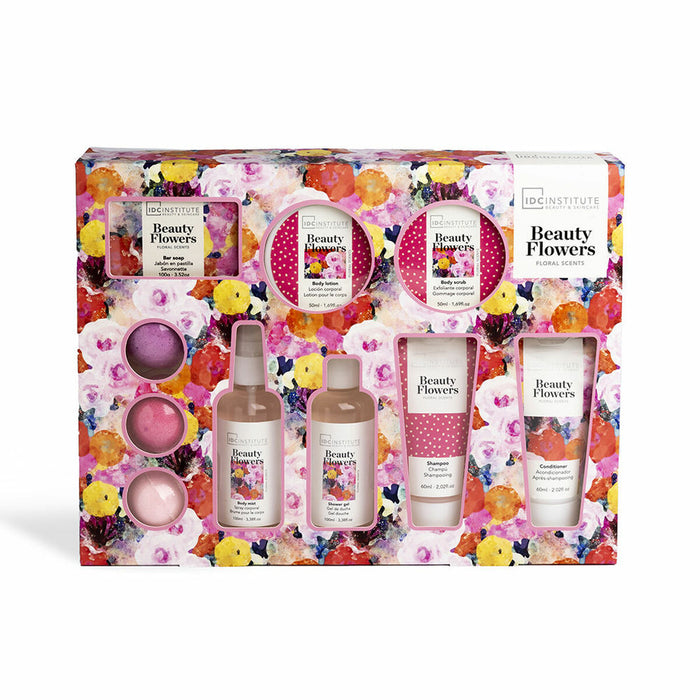Set îngrijire personală, IDC Institute, Beauty Flowers, 10 piese